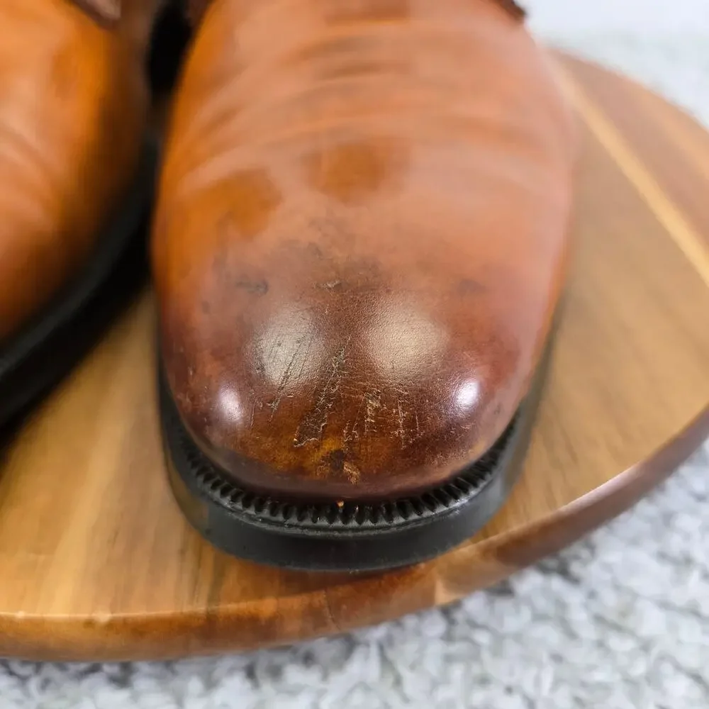 To Boot New York Mens 10 Brown Suede Plain Toe Casual Derby Oxford Dress Shoe